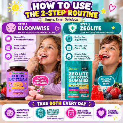 The Bloomwise 2-Step Kids Routine