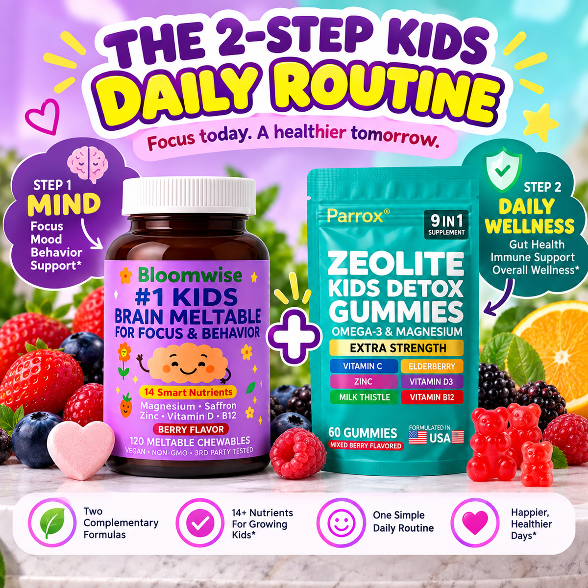 The Bloomwise 2-Step Kids Routine