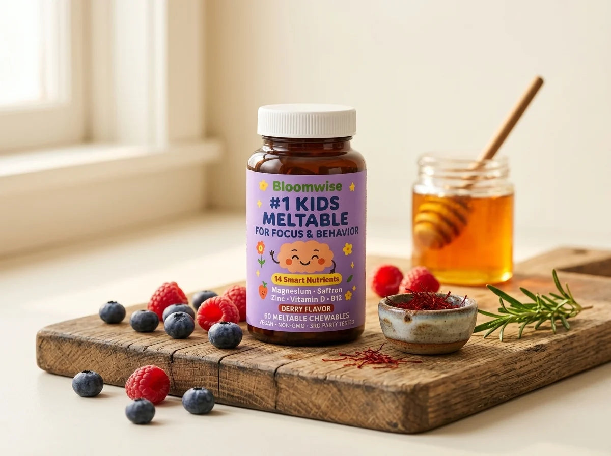 Bloomwise kids meltable with saffron, berries and honey